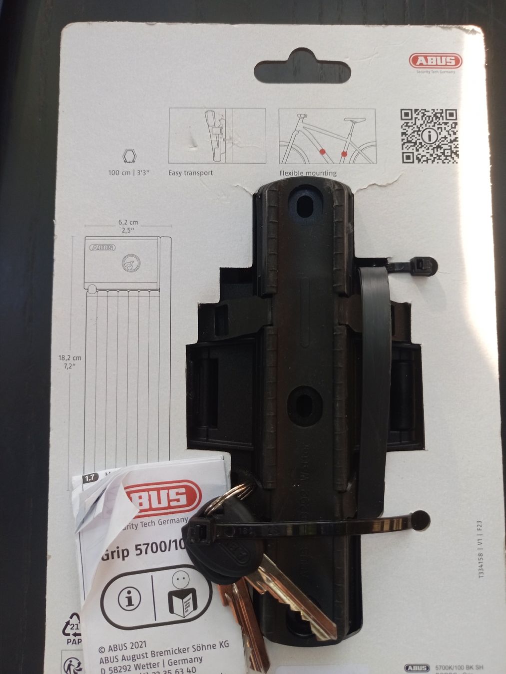 Abus Lucchetti: Velo Schloss ABUS  – Nuovo e nell'imballaggio originale da Winterthur venduto da mal_k2wv 1