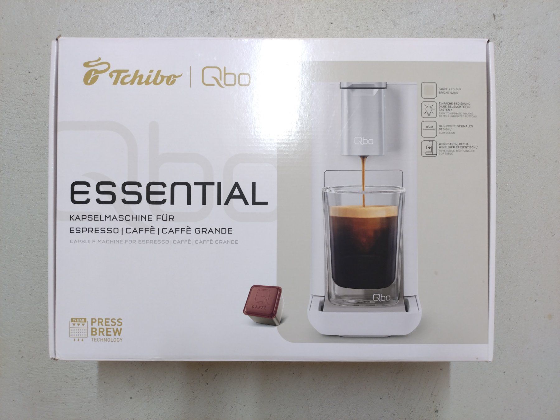 Tchibo Macchine per caffè & Macchine per espresso: QBO Essential Kaffeemaschine, weiss – Usato da Muri AG venduto da iguana-30