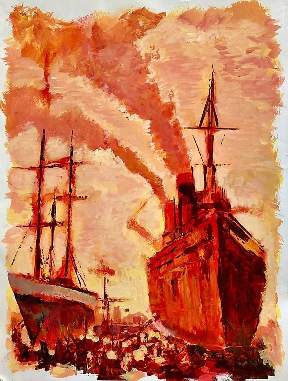 Dipinti: Sergio: Emigrés – Usato da Thônex venduto da sergio1451