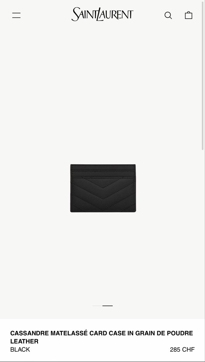 Saint Laurent Portafogli: Porte cartes YSL comme neuf – Usato da Lausanne venduto da Meganelausanne 1