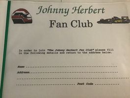 Johnny Herbert Fan Club Lotus diverse Ausgaben