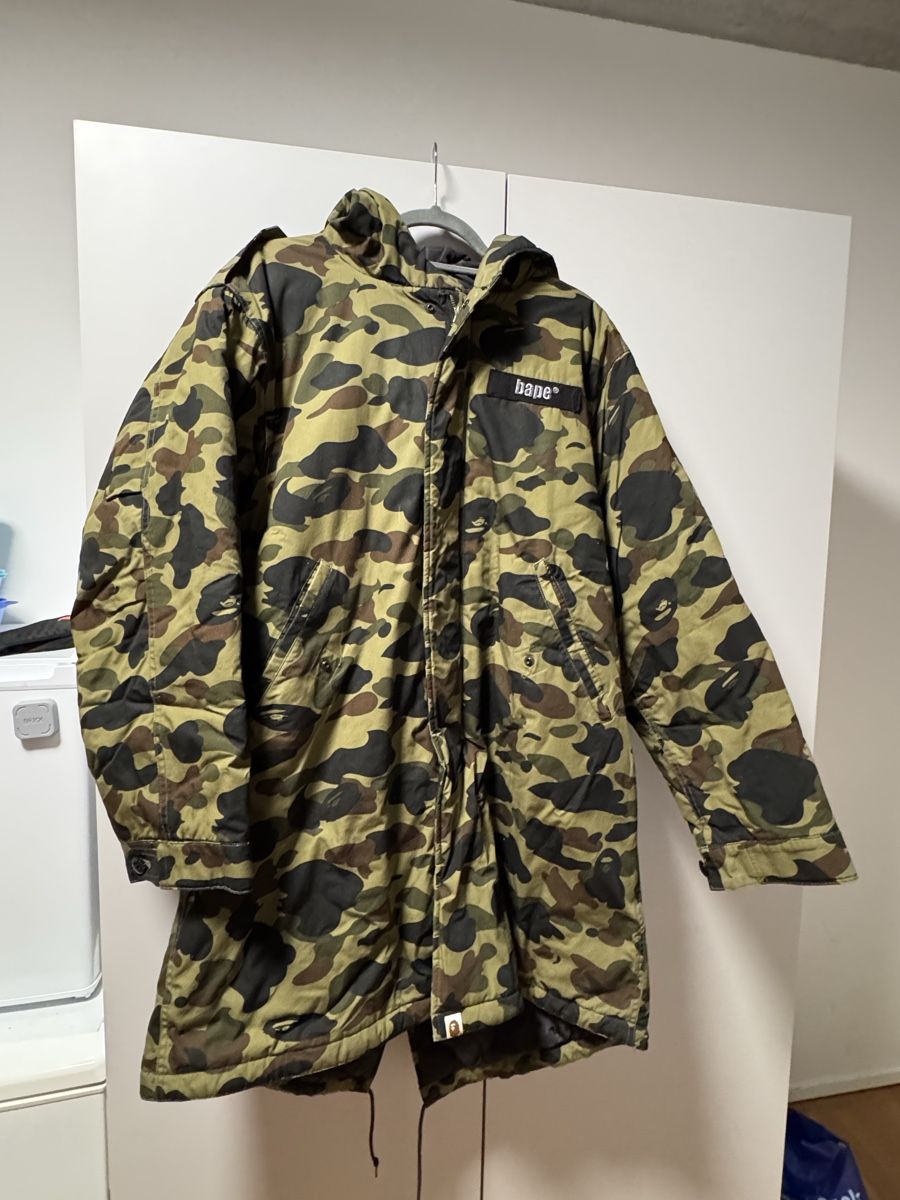 Cappotti: BAPE 1st Camo fishtail Parka Jacke A bathing ape – Nuovo (secondo la descrizione) da Zürich venduto da tim_t6kb 1