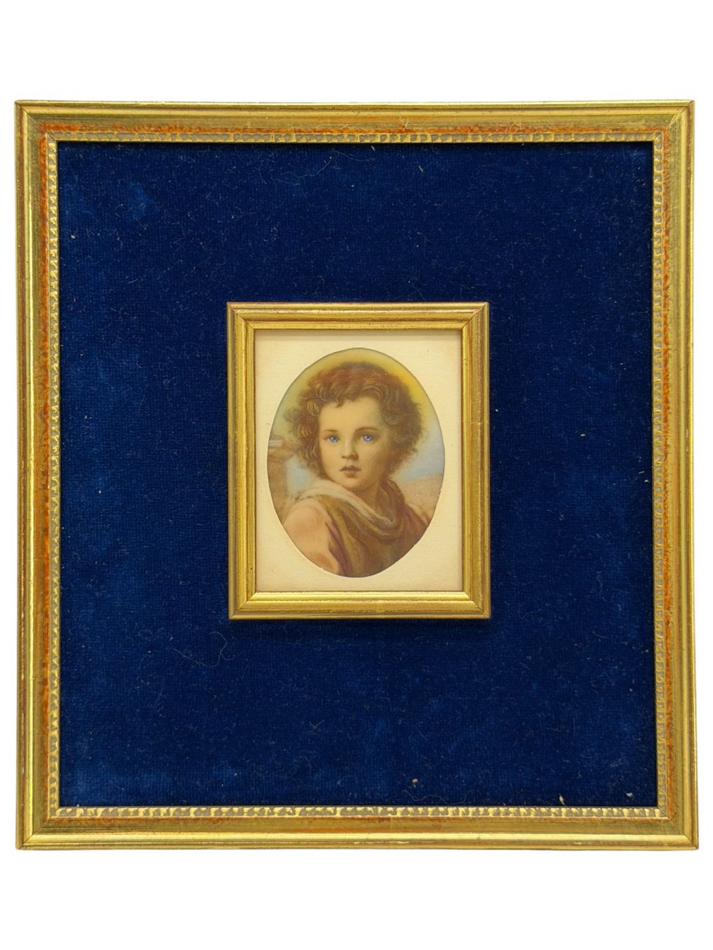 Dipinti: Superbe miniature ancienne "Le Bon Pasteur" d'après Murillo – Usato da Morges venduto da MeeBee 7