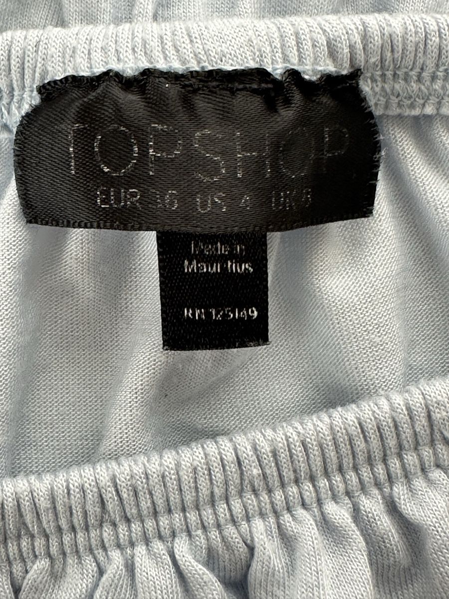 Topshop Top: Topshop Blusentop hellblau Grösse 36 – Usato da Frauenfeld venduto da vanyllua 2