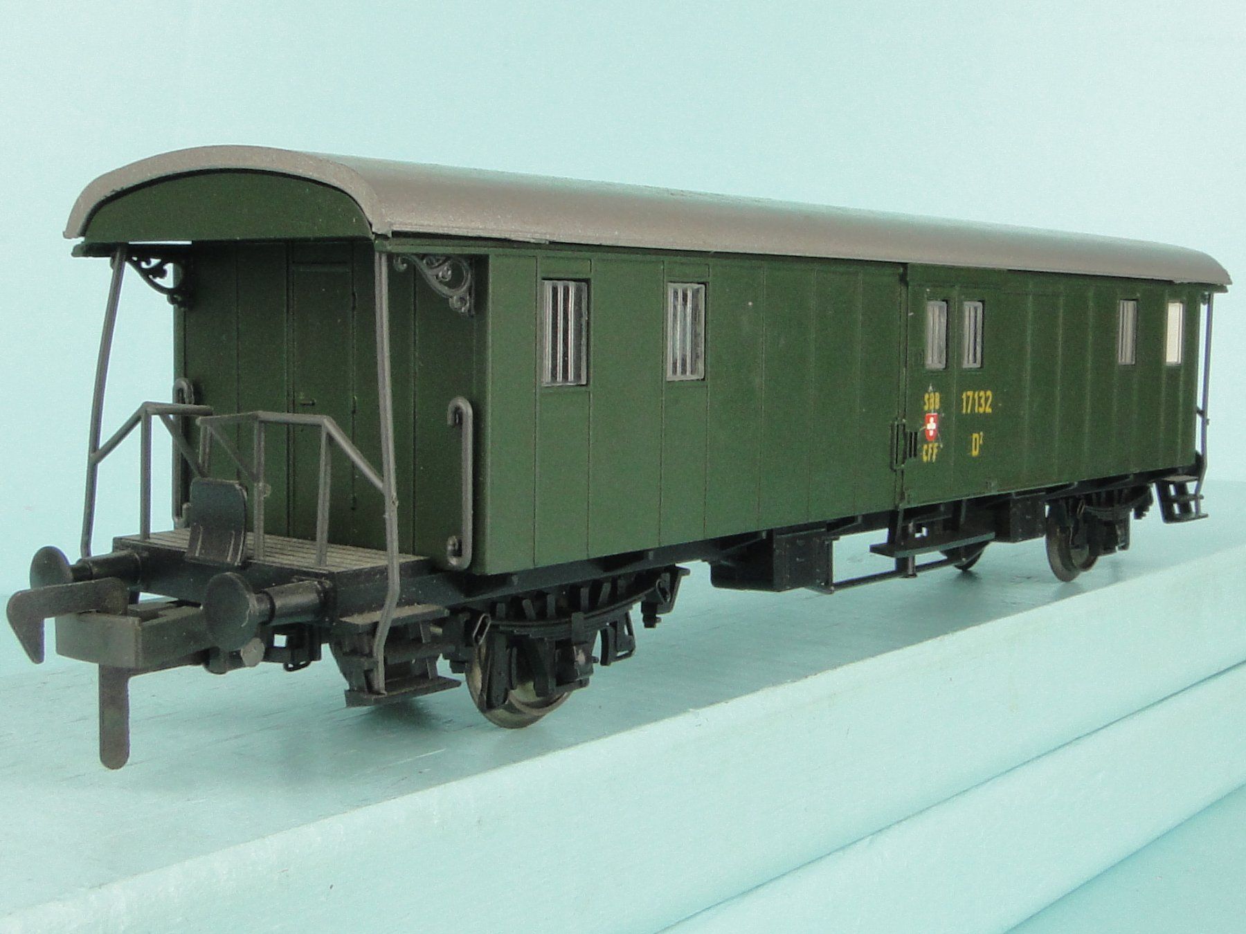 Liliput Modellini di ferrovie: Liliput/Fleischmann 275 50 SBB Plattform Gepäckwagen – Usato da Bülach venduto da cann11 5