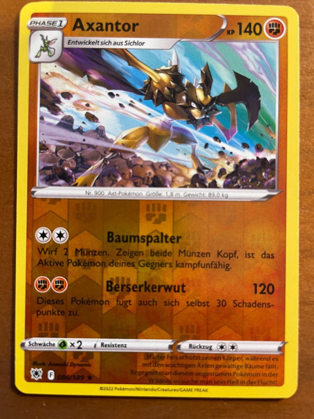Pokémon Carte collezionabili: Pokemon Axantor Reverse (Versand gratis) – Nuovo (secondo la descrizione) da Chur venduto da Angerson