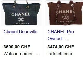 Chanel Taschen für Damen: CHANEL Deauville Tasche / sac – Gebraucht aus Collonges von Auganien 4