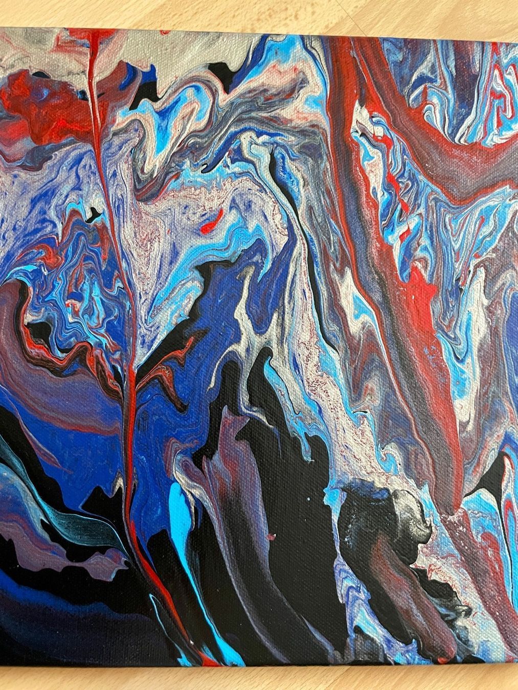 Dipinti: Acrylic Pouring Gemälde 30x80 Einzelstück – Nuovo (secondo la descrizione) da Hochdorf venduto da Jasminurschel 3