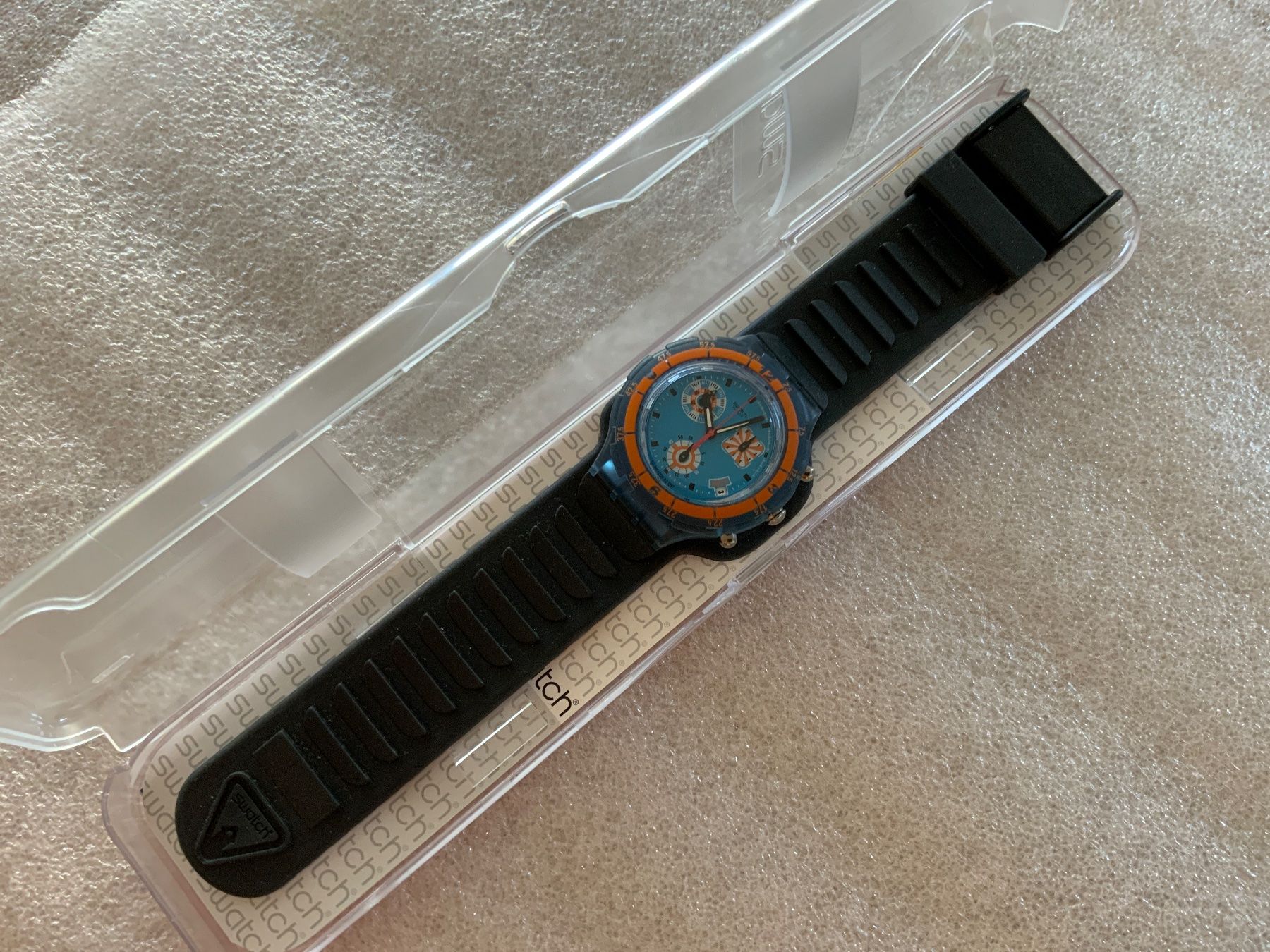 Swatch Uhren: Swatch Aqua Chrono TRACKING - ungetragen - VINTAGE – Neu und originalverpackt aus Wettswil von rotonda 3