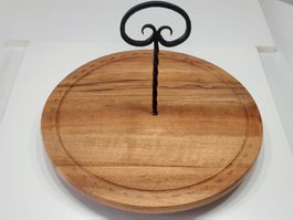 Käseplatte aus massivem Nussbaumholz - Plateau à fromages