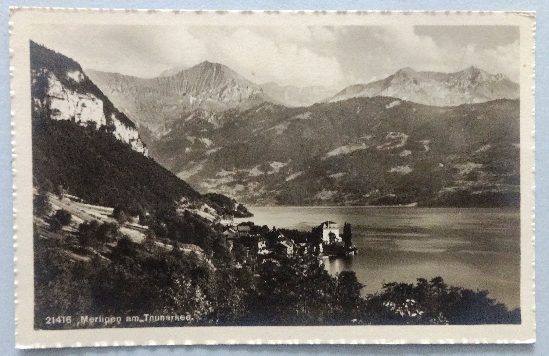 Cartoline postali: Merligen am Thunersee – Usato da Fétigny venduto da Billy2miny
