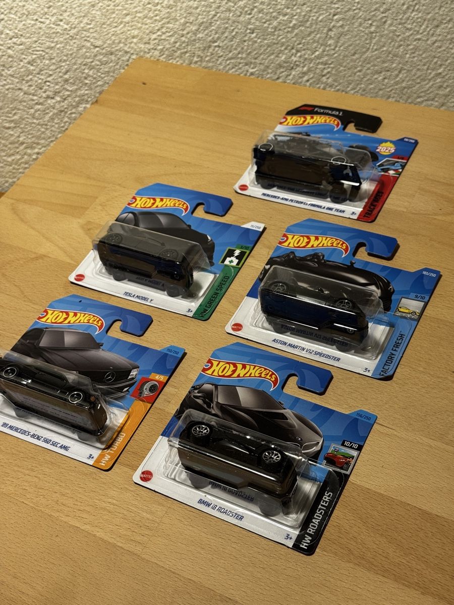 Hot Wheels Modellautos: Schwarze HotWheels 5stk. – Neu und originalverpackt aus Stüsslingen von leo_nzh6 5