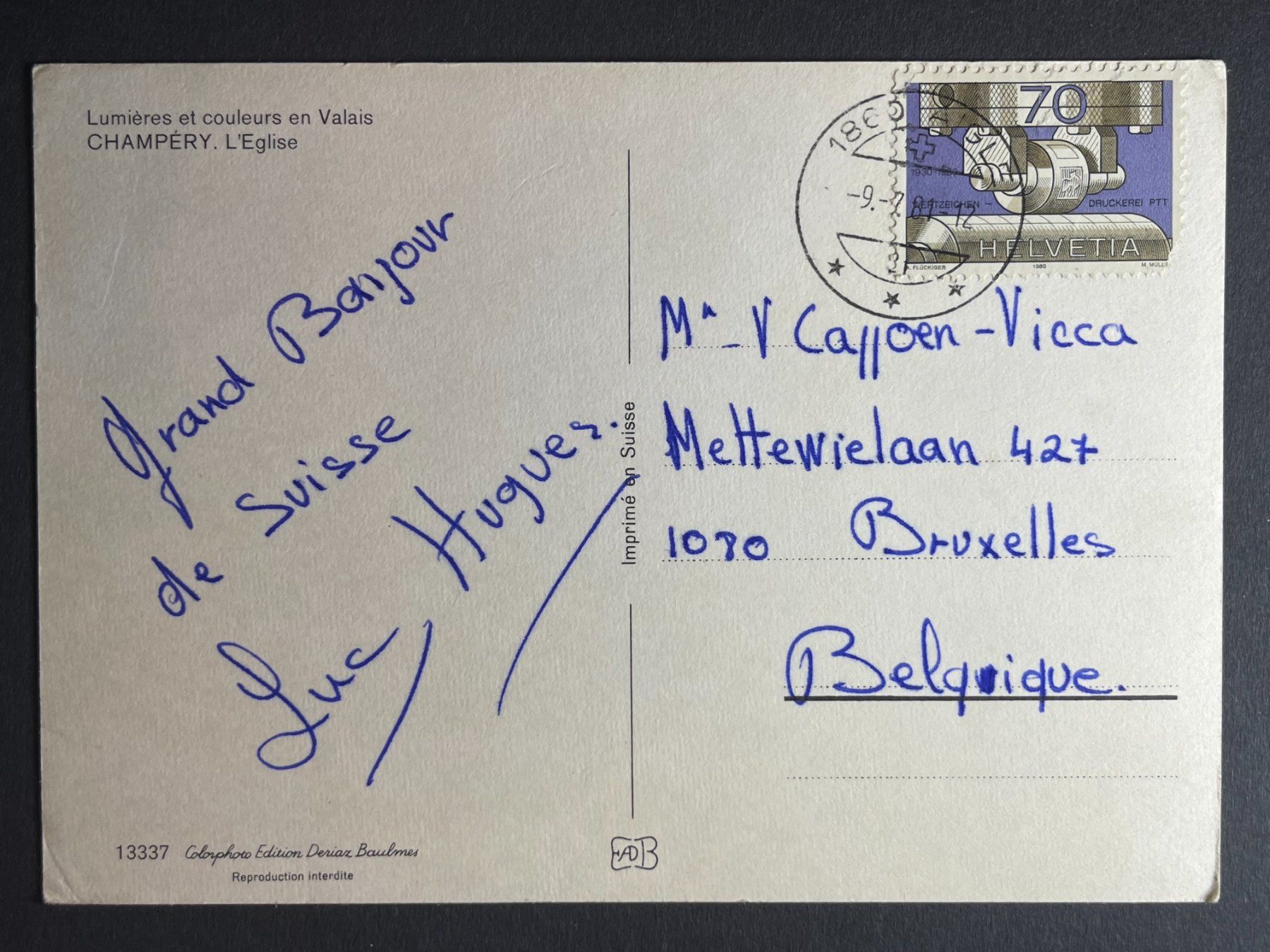 Ansichtskarten: Champéry - Eglise – Gebraucht aus Steg VS von _vinci_ 1