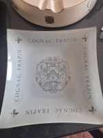 Aschenbecher Glas Cognac Frapin quadratisch gebraucht