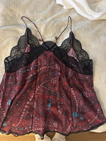 Zadig & Voltaire Top Christy Psyche Grösse S mit Spitze
