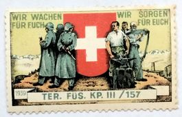 Soldatenmarke 2.WK, Territorial Füs Kp III/157, Wi Ter 286
