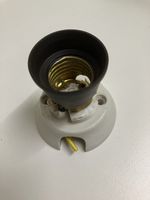 Fassung E27 Porzellan Lampensockel Vintage