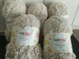 5x 100g Plüsch garn
