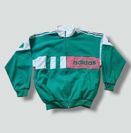 Adidas St. Girons vintage green track jacket retro streetwea