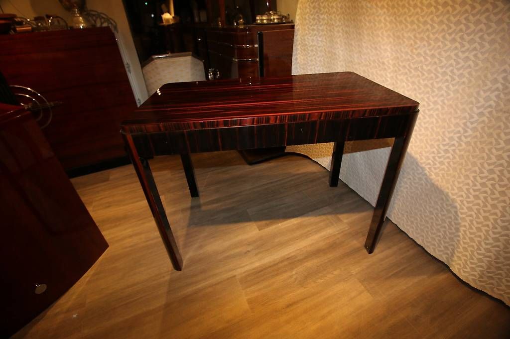 Scrivanie: Bureau plat art deco en ébène de Macassar  – Usato da Mollens VD venduto da espritartdeco 4