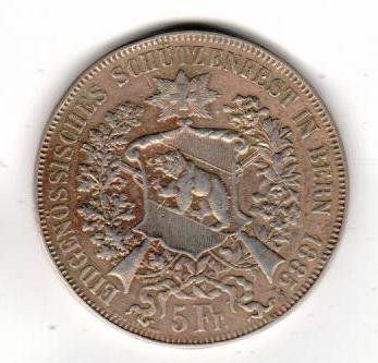 Medaglie: Eidgen. Schützenfest Bern 1885 – Usato da Wolhusen venduto da Curver9