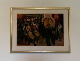 Gemälde Hindenlang, Karl Charles Fasnacht Morgestraich Basel