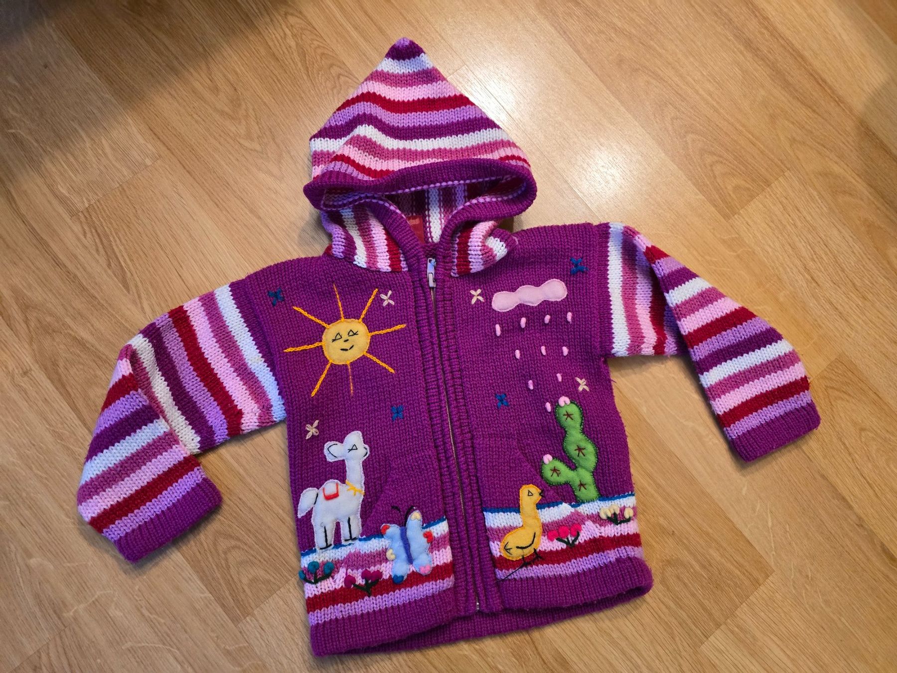 Giacche & Cappotti: Strickjacke ca. Grösse 98 bunt – Usato da Büttikon AG venduto da Amineah
