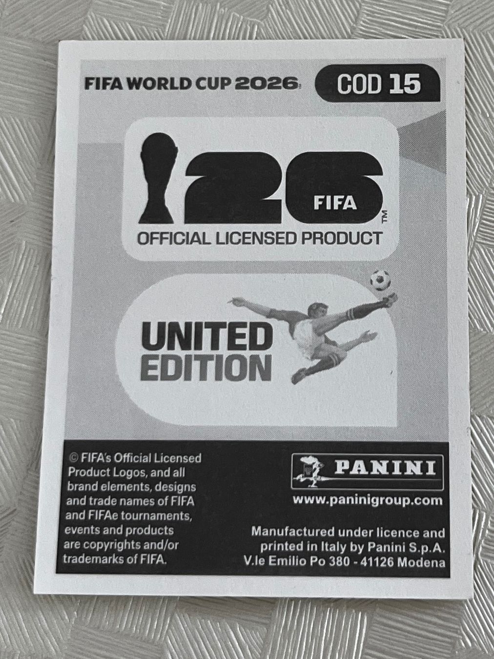 Panini Carte collezionabili: Panini Fifa World Cup 2026 COD 15 – Usato da Winterthur venduto da Numero1 1