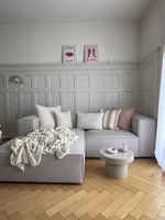 Ecksofa hellbeige Vernon