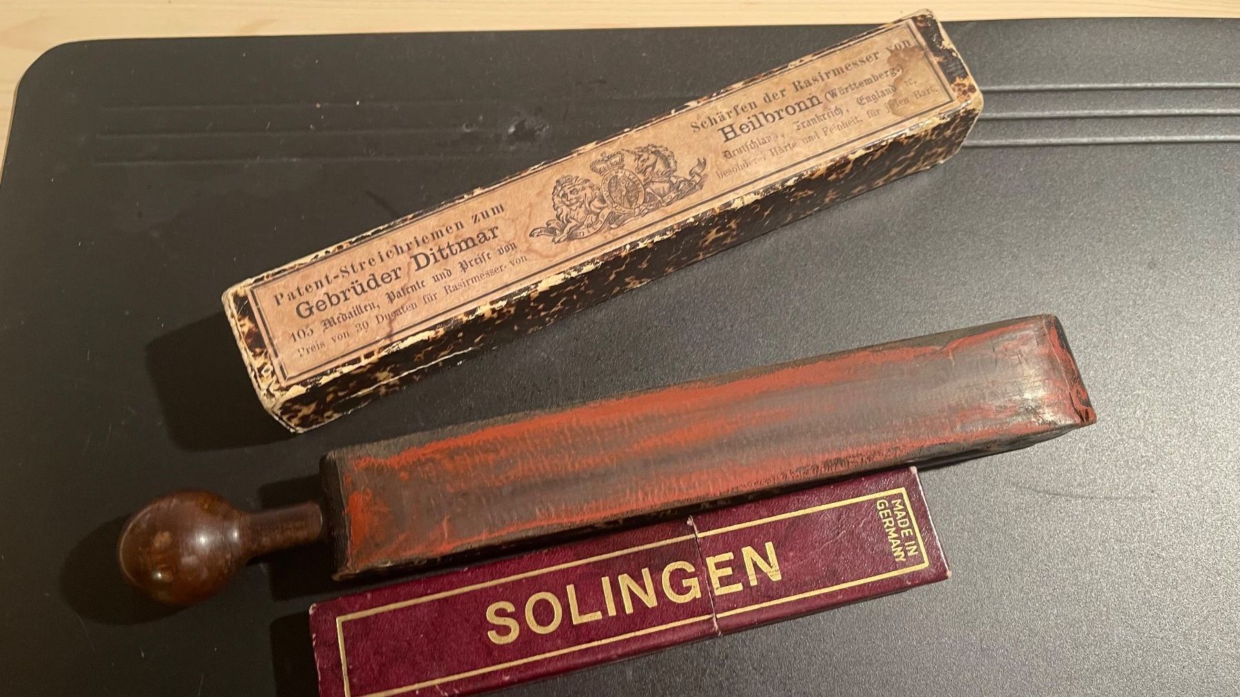 Rasoi & Lamette da barba: Antikes Rasiermesser-Set Solingen, Top Zustand! – Usato da zeihen venduto da Racer-71 2