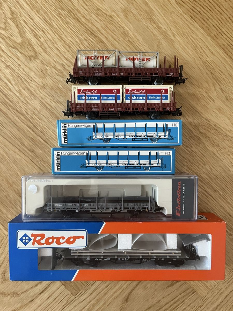Modellini di ferrovie: Konvolut Rungenwagen SBB/DB – Usato da Basel venduto da Re620_11627 7