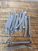 lego x136 lot de 12 pièces Dark Bluish Gray Technic Wishbone