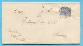 Umschlag von Weimar nach Dornburg 1853 mit Siegel
