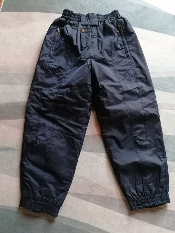 Pantalon de ski vintage des années 90 : micro chevron, taille élastique - taille moyenne - France
