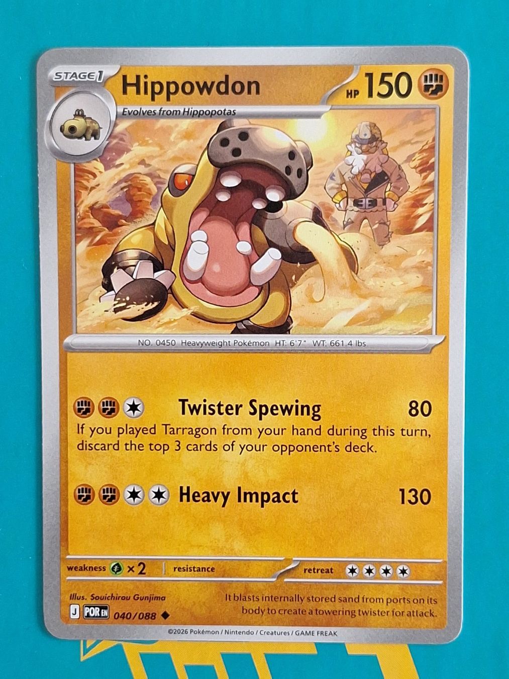 Pokémon Carte collezionabili: Hippowdon - Pokemon Perfect Order – Usato da Altstätten SG venduto da GGsGameshop