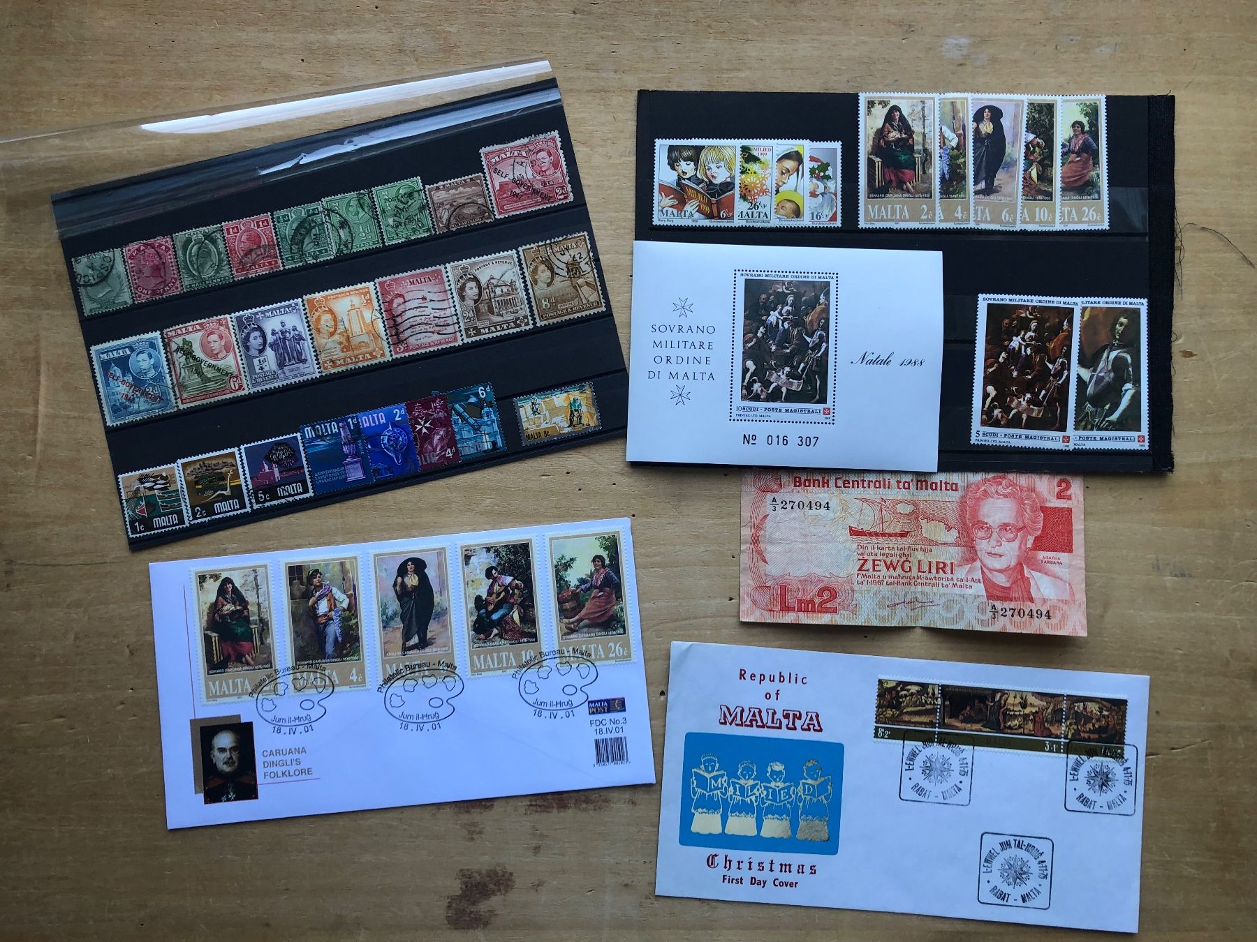 Alle Briefmarken: MALTE – Gebraucht aus Neuchâtel von Atahuallpa