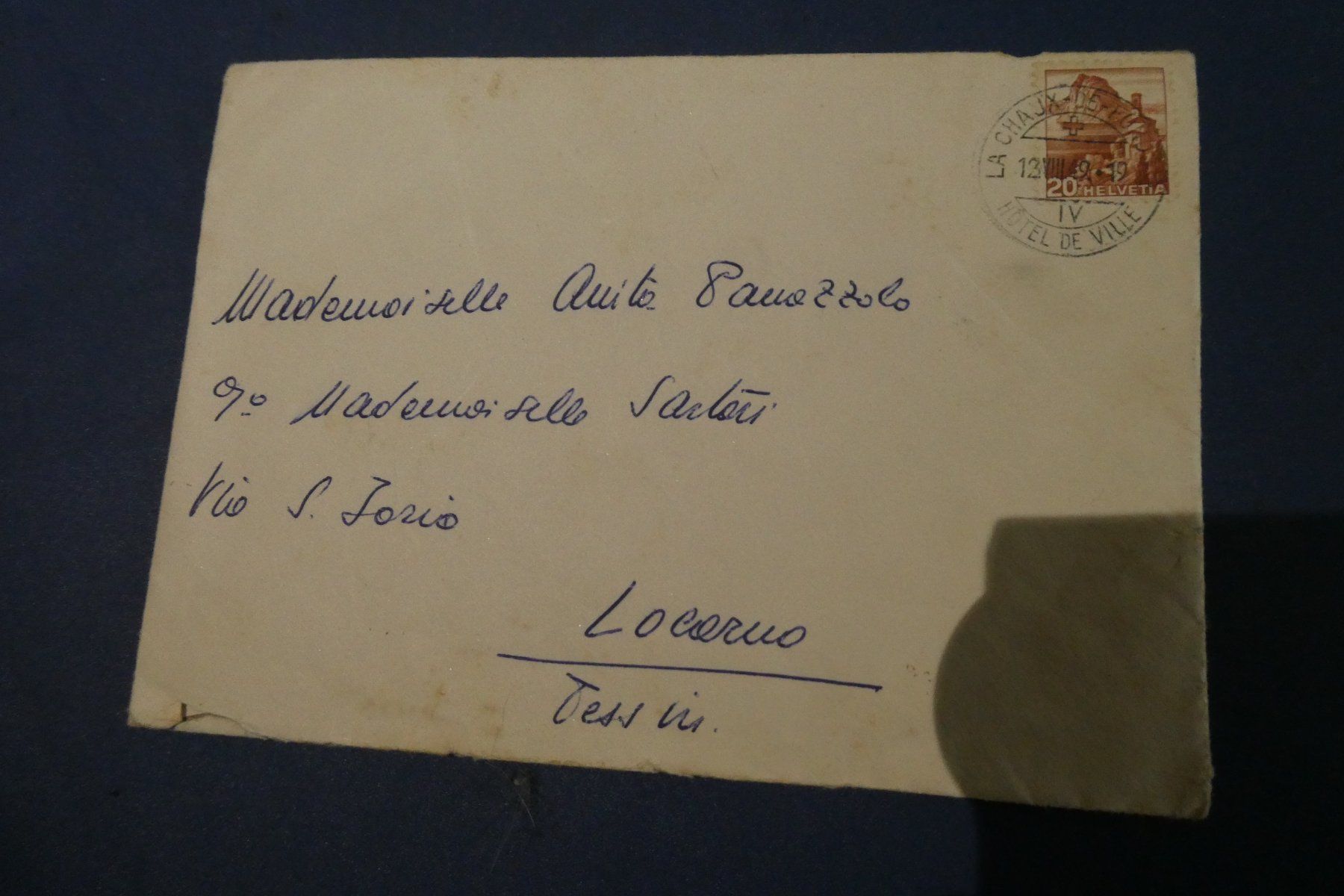 Alle Briefmarken: Lettre timbre 1949 – Gebraucht aus Fontaines NE von monloisir
