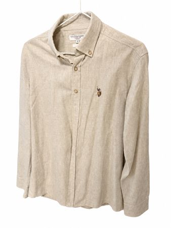 Herren Hemd U.S. Polo Assn. beige Grösse M gebraucht