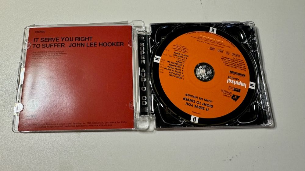 JOHN LEE HOOKER IT SERVE YOU RIGHT TO SUFFER Super Audio CD (Gebraucht ...