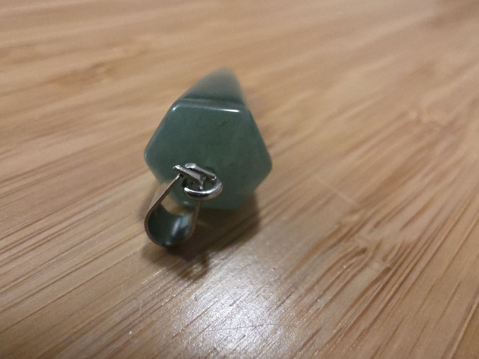 Minerali & Pietre curative: Pendel Aventurin grün 3 x 1cm. – Nuovo e nell'imballaggio originale da Menziken venduto da Mirager 2