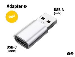 USB Typ-C auf USB-A / Adapter Übergangs-Zwischen-Stecker
