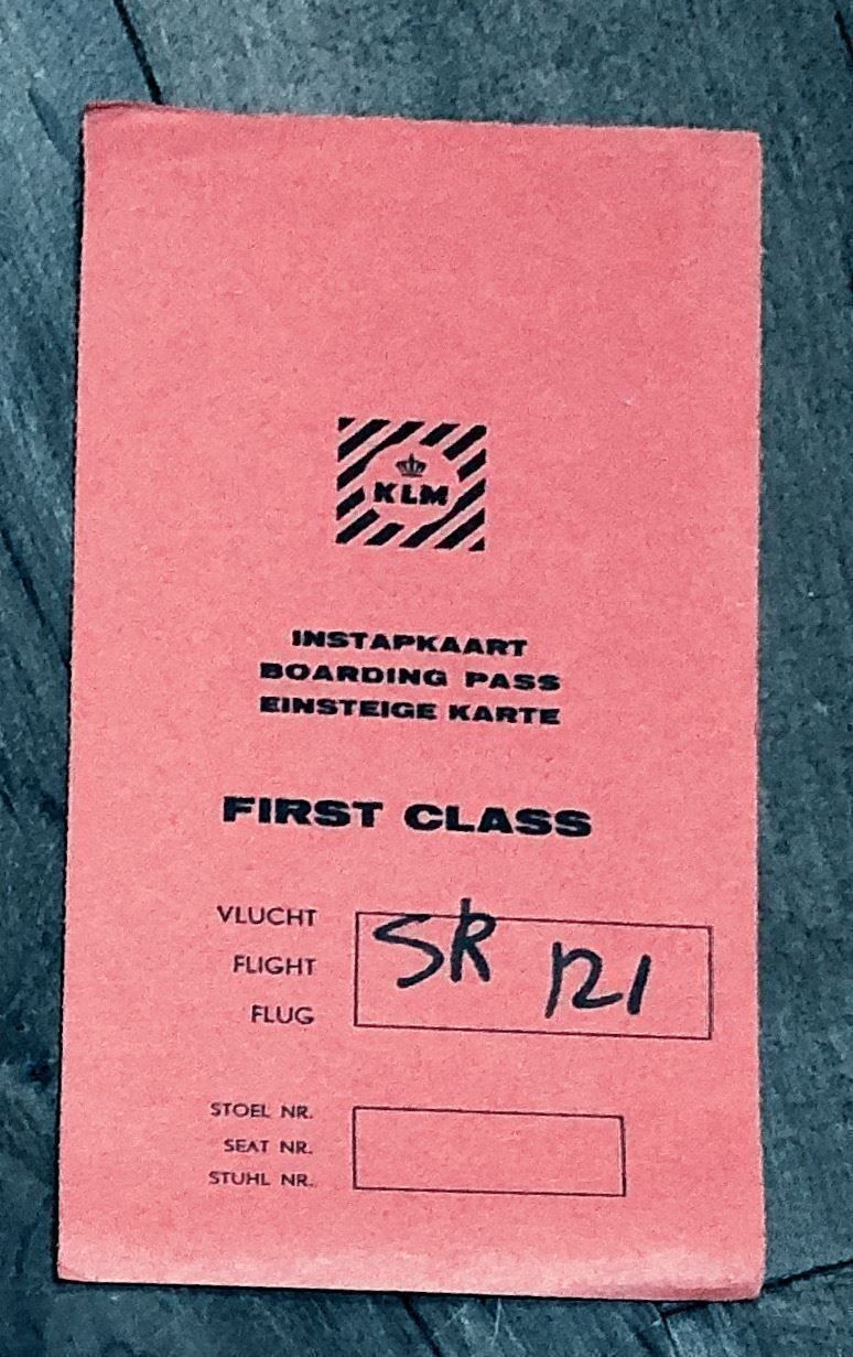 Billets: FIRST CLASS SWISSAIR Ticket 1965 – D'occasion à Lufingen par Rac0