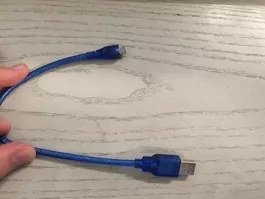 USB auf MicroUSB Kabel 30cm in Blau