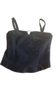 Schwarzes Sommer Top mit Trägern, Grösse S - Neuwertig!