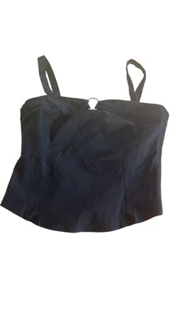 Schwarzes Sommer Top mit Trägern, Grösse S - Neuwertig!