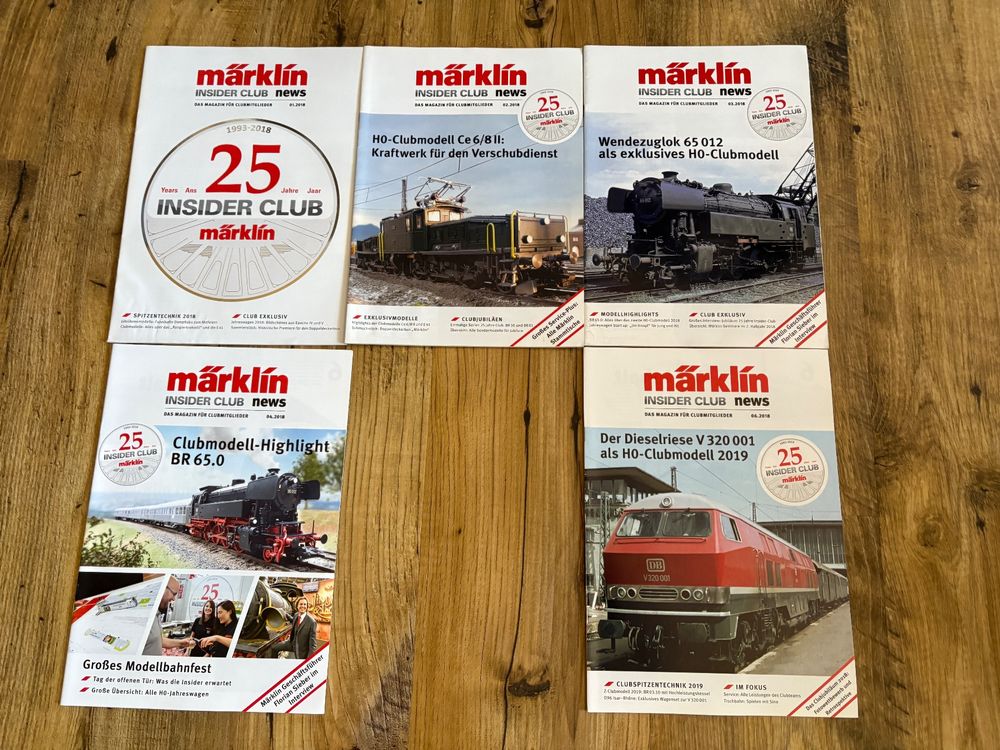 RARE: intégrale des MARKLIN INSIDER du n° 1 de 1999 au n° 1 de 2007 (49