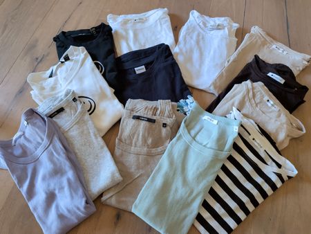 set Damen T-Shirts, Gr. 36/38, street one, someday, opus...