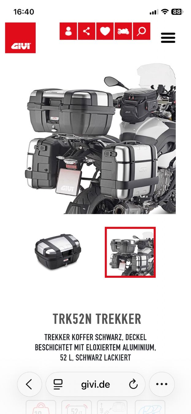 Givi Topcase: TopCase für Motorrad – Usato da Appenzell venduto da RA102 8