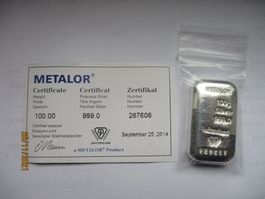 100gr. Silberbarren Nr. 267606