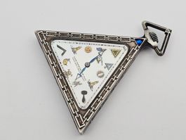 Freimaurer Taschenuhr Silber 925 Masonic Pocket Watch